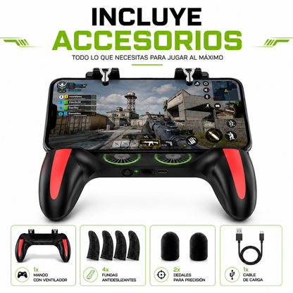 🎮 Control Gamer con Ventilador