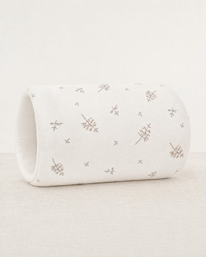 Cojín de brazo TERNIA, estampado Ramitas Crema: algodón crema con ramitas color topo