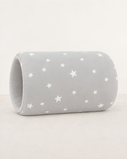 Cojín de brazo TERNIA, estampado Estrellas Grises: algodón gris con estrellas blancas