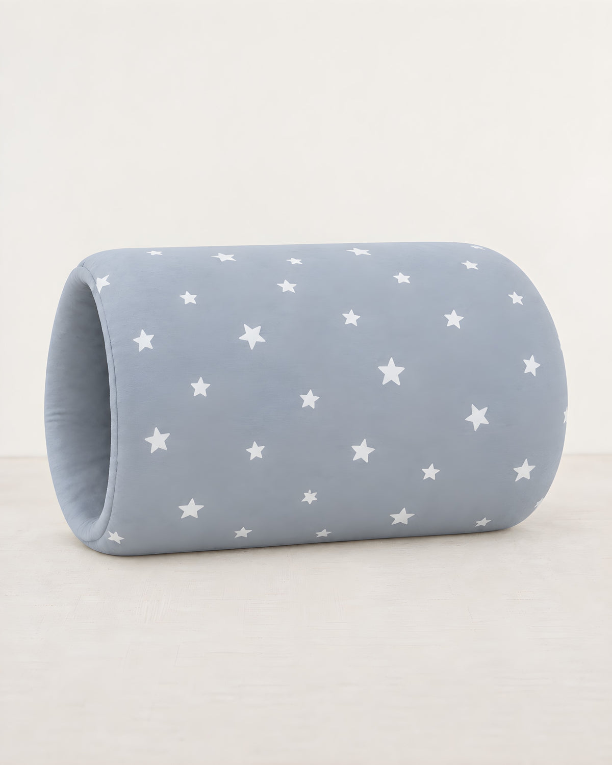 Cojín de brazo TERNIA, estampado Estrellas Gris Azulado: algodón gris azulado con estrellas blancas