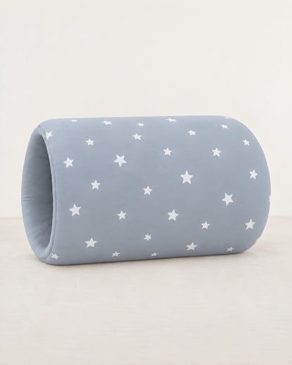 Cojín de brazo TERNIA, estampado Estrellas Gris Azulado: algodón gris azulado con estrellas blancas